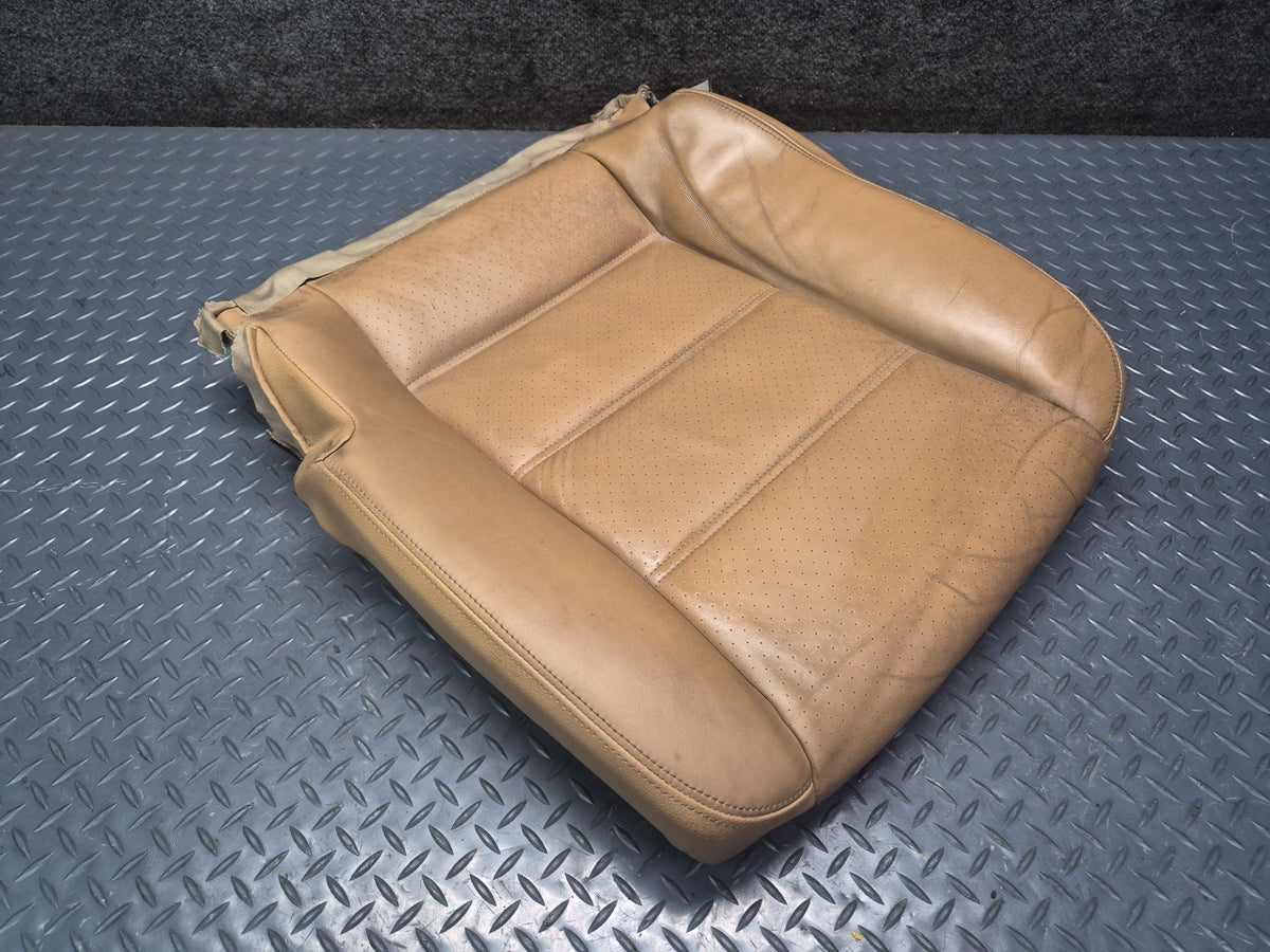 2008-2010 Porsche Cayenne 957 Front Left Seat Lower Leather Cushion Sand Beige