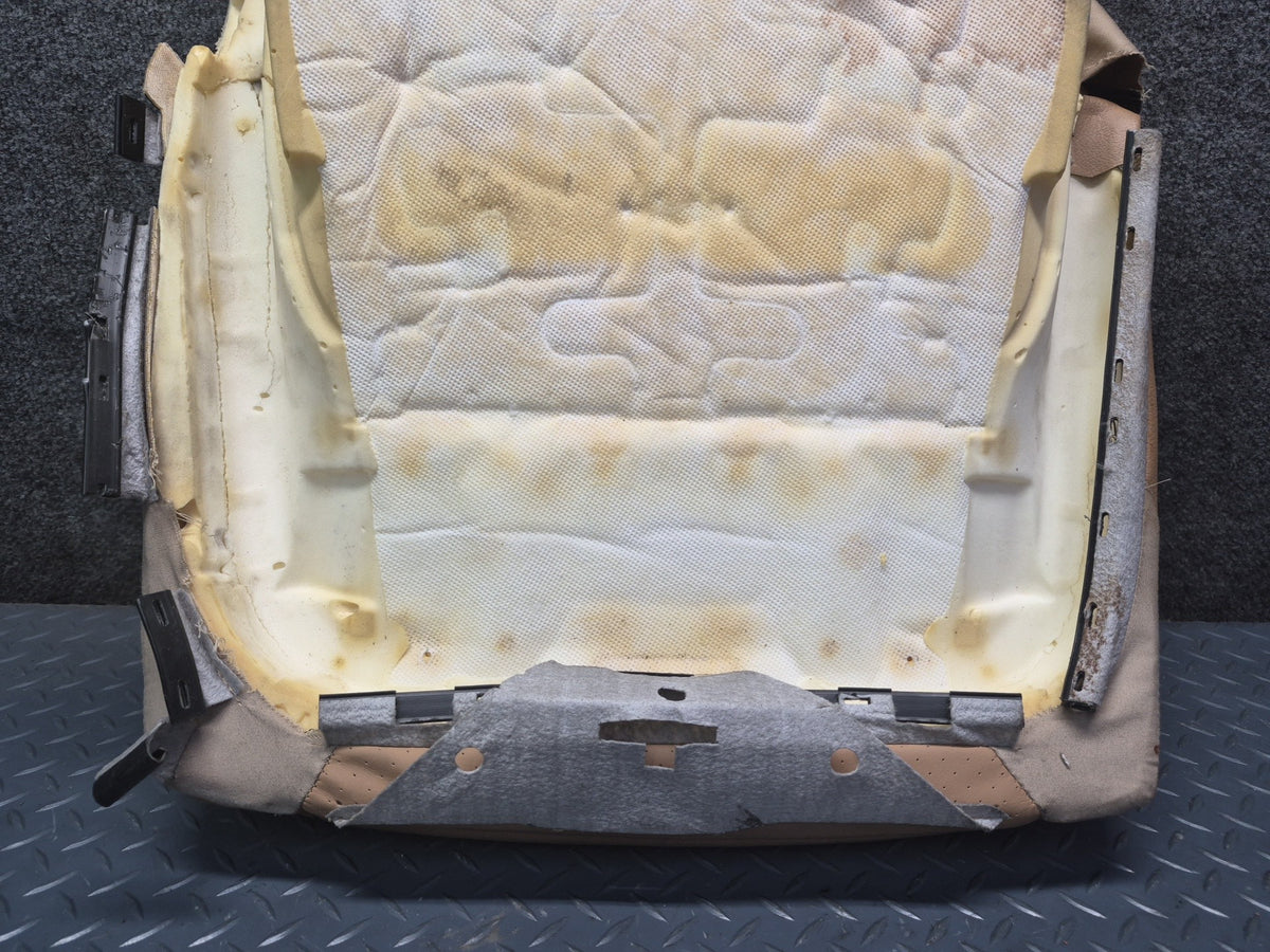 2008-2010 Porsche Cayenne 957 Front Left Seat Lower Leather Cushion Sand Beige