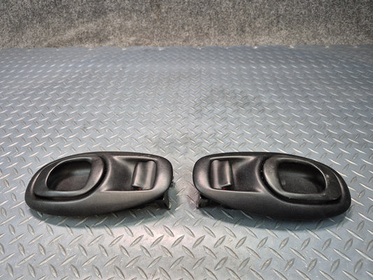 97-04 Chevrolet Corvette C5 Set of 2 Left & Right Door Interior Handle Black OEM