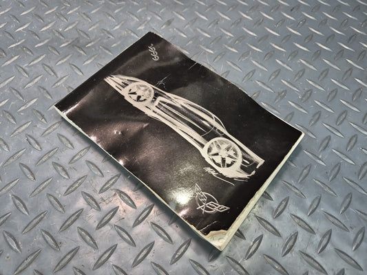 1999 Chevrolet Corvette C5 Owner Operator User Guide Manual Book OEM