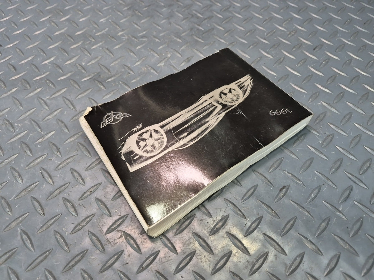 1999 Chevrolet Corvette C5 Owner Operator User Guide Manual Book OEM