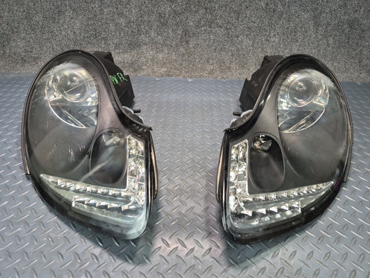 1999-2001 Porsche 911 996 Front Aftermarket LED DRL Headlight Lamp Set Damaged