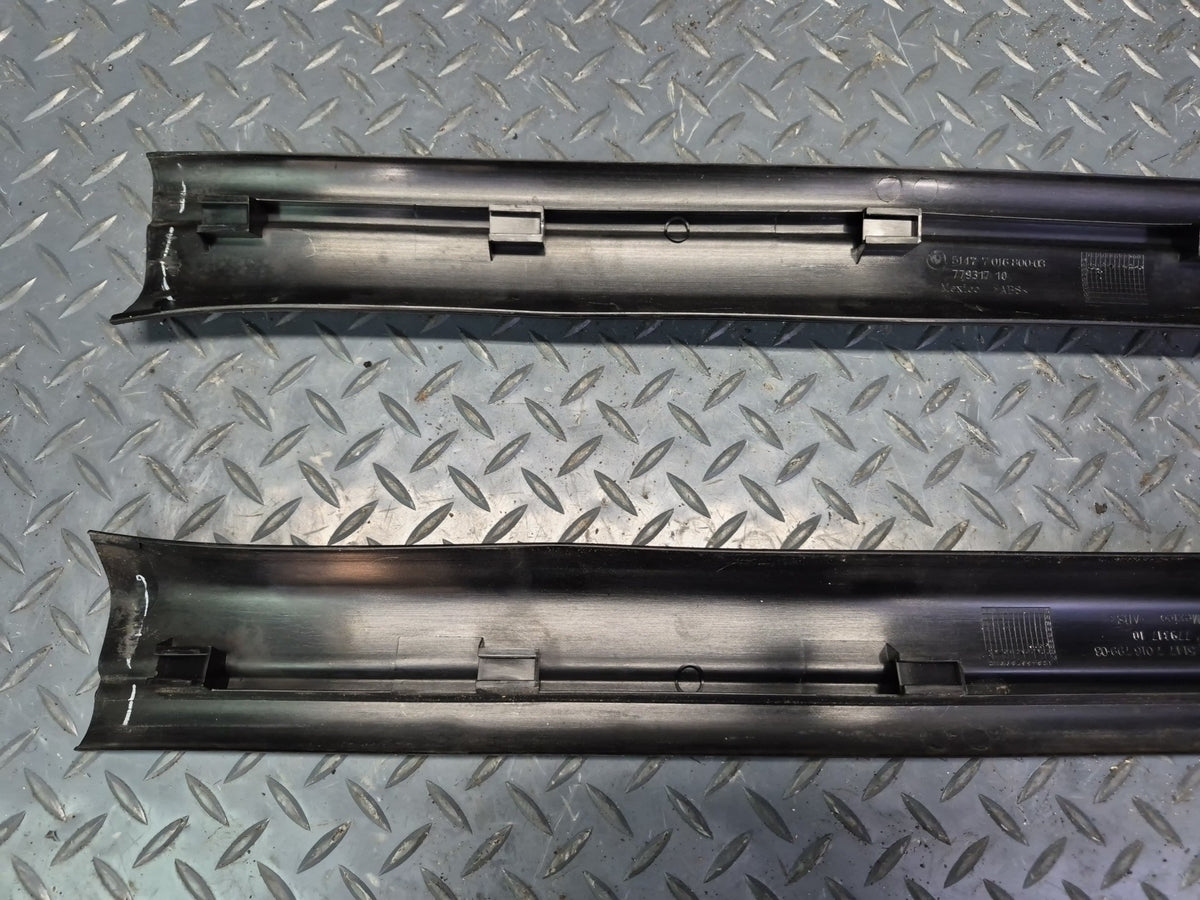03-08 BMW E85 Z4 Set of 2 Left & Right Door Scuff Sill Plate Trim Cover OEM