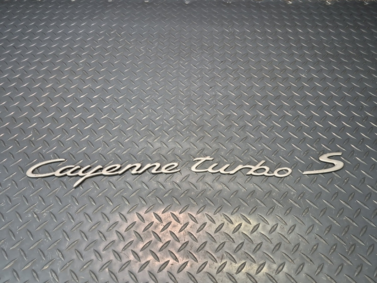 2003-2010 Porsche Cayenne 957 Rear Trunk Lid Emblem Letter Badge Symbol