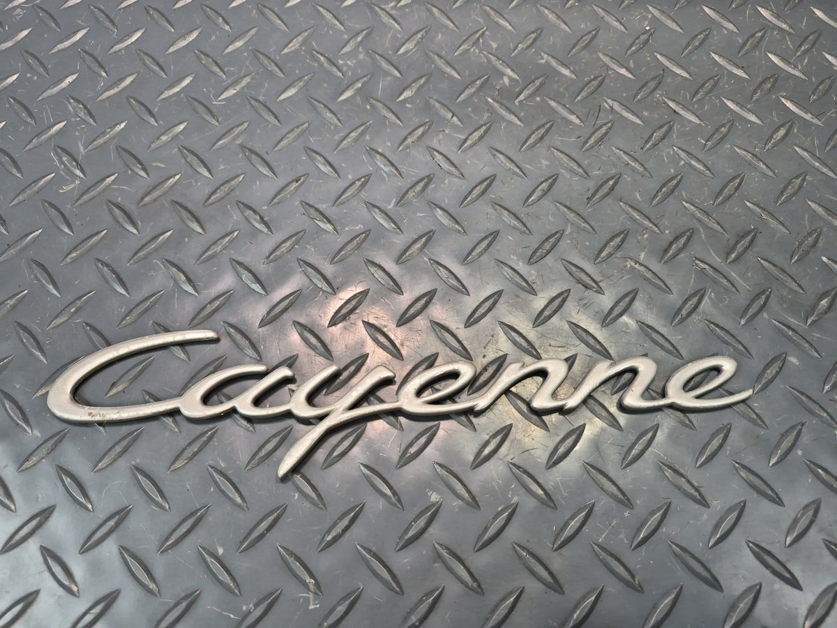 2003-2010 Porsche Cayenne 957 Rear Trunk Lid Emblem Letter Badge Symbol