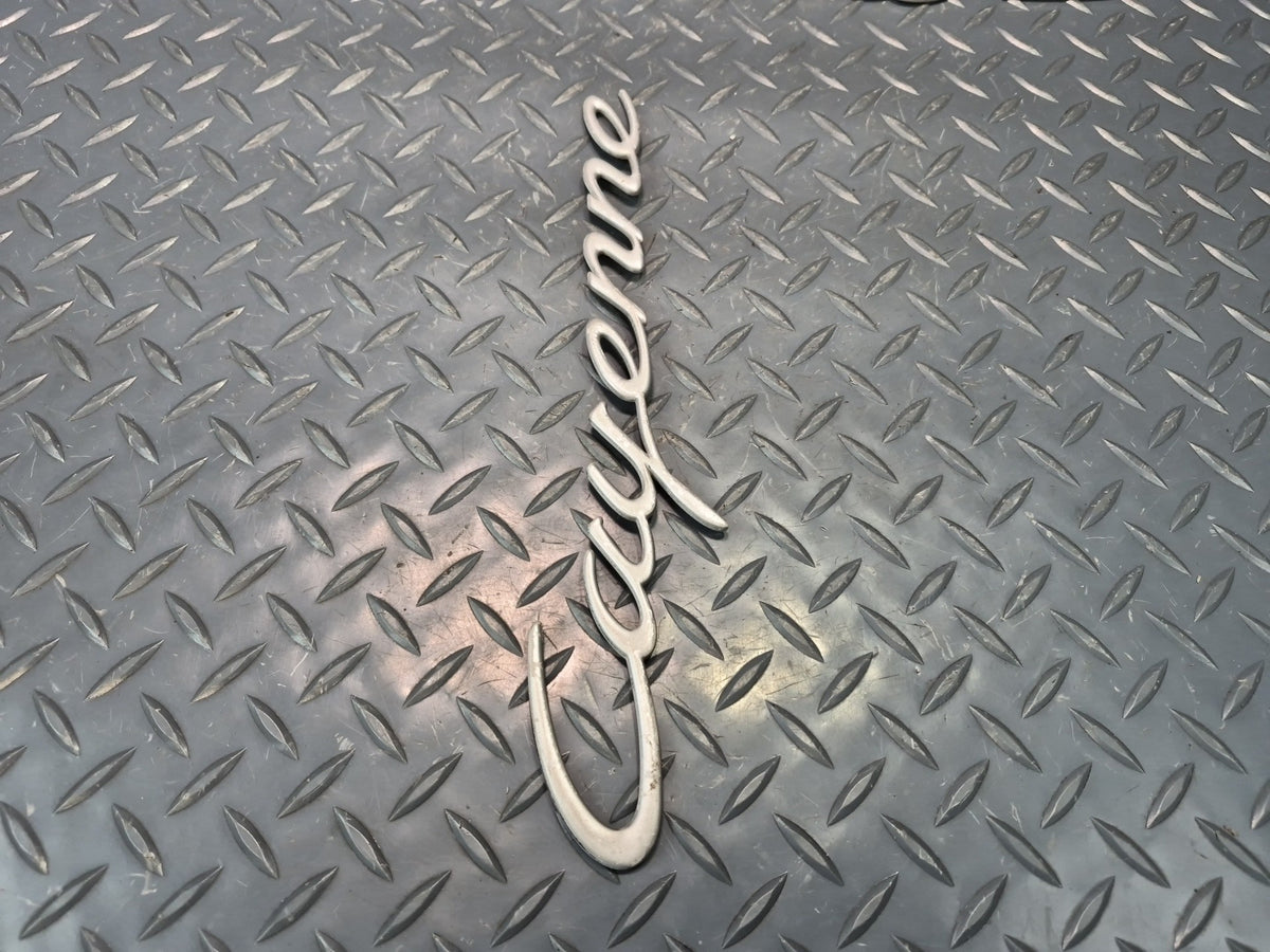 2003-2010 Porsche Cayenne 957 Rear Trunk Lid Emblem Letter Badge Symbol