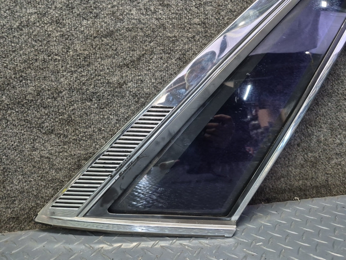 84-86 Toyota Cressida MX73 Sedan Rear Right Quarter Window Glass w Molding OEM
