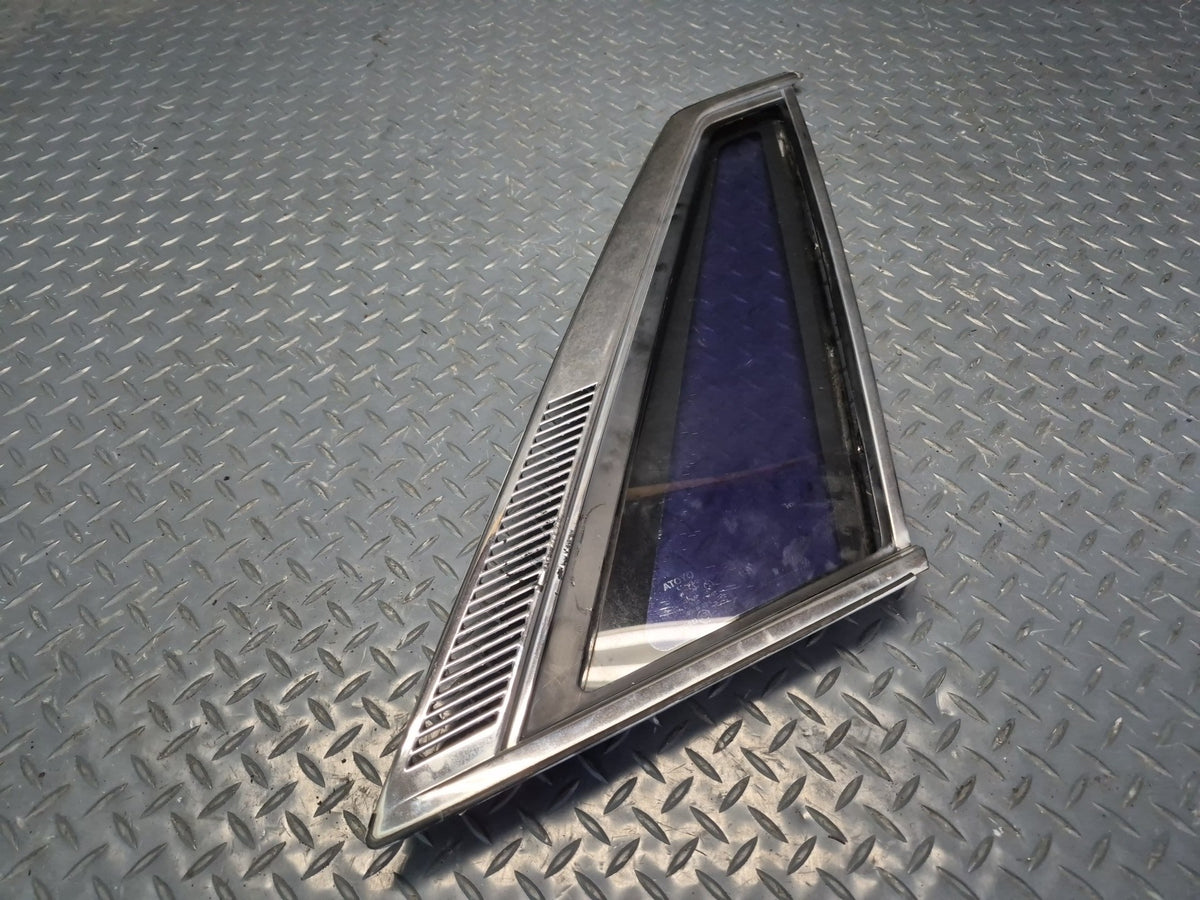 84-86 Toyota Cressida MX73 Sedan Rear Right Quarter Window Glass w Molding OEM