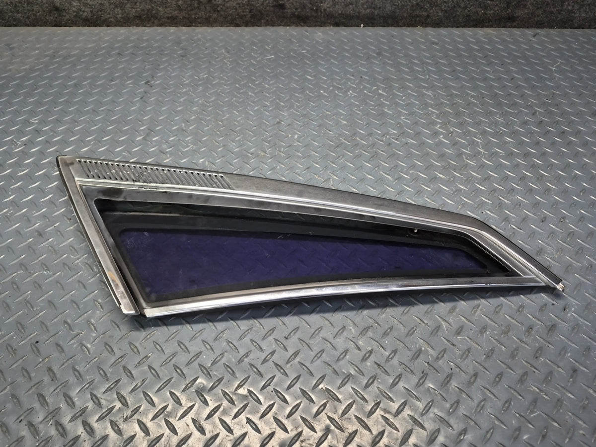 84-86 Toyota Cressida MX73 Sedan Rear Right Quarter Window Glass w Molding OEM