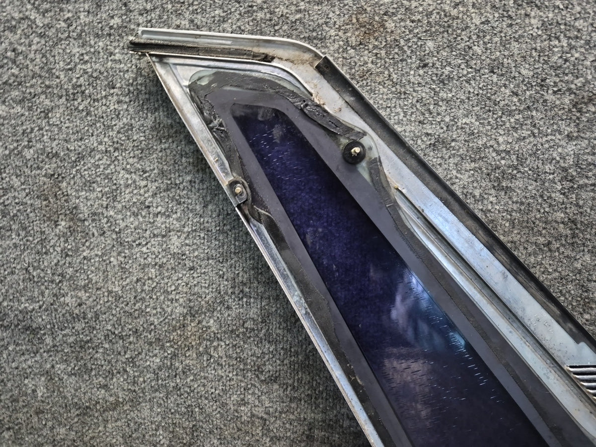 84-86 Toyota Cressida MX73 Sedan Rear Right Quarter Window Glass w Molding OEM
