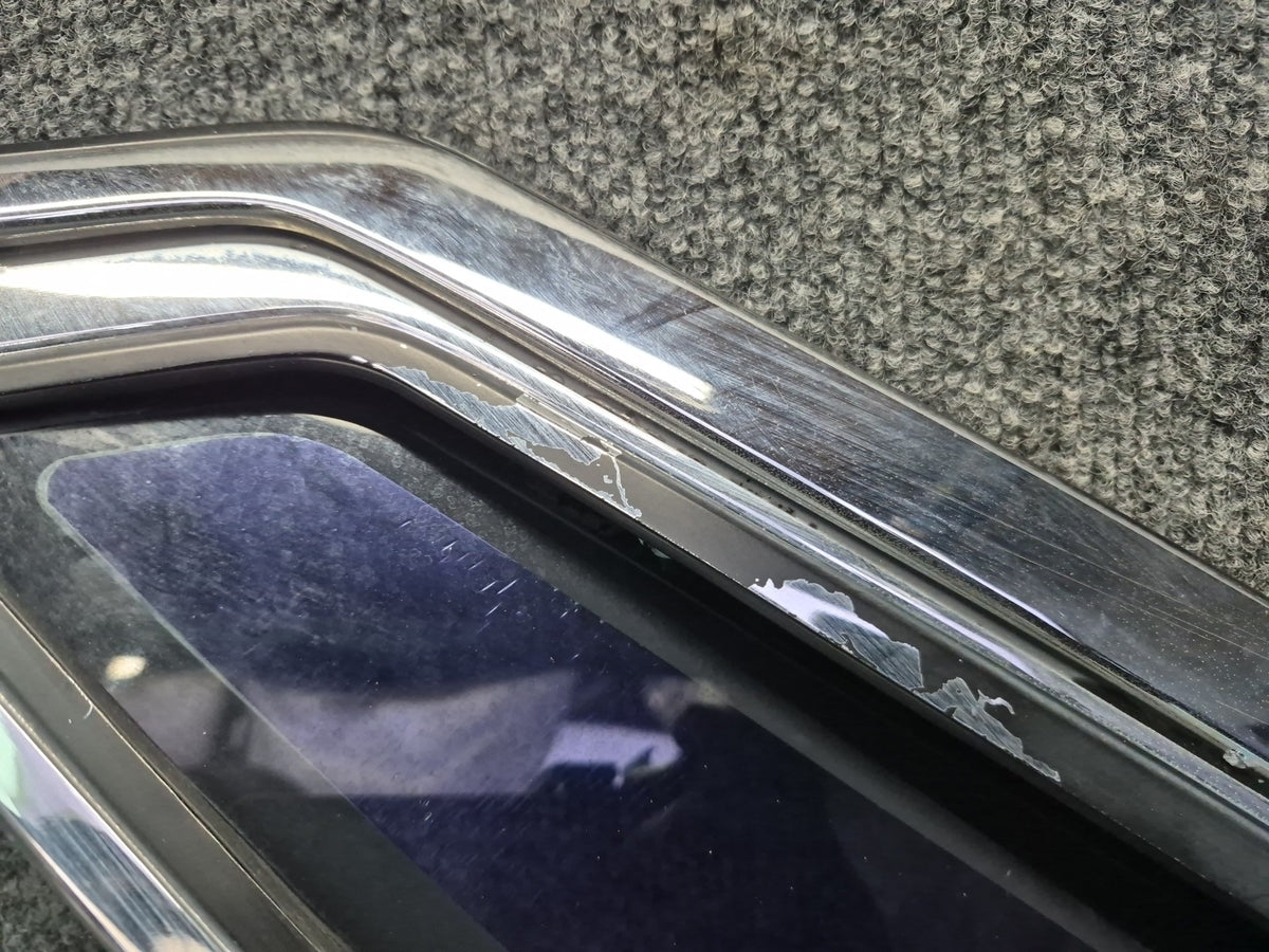 84-86 Toyota Cressida MX73 Sedan Rear Left Quarter Window Glass w Molding OEM