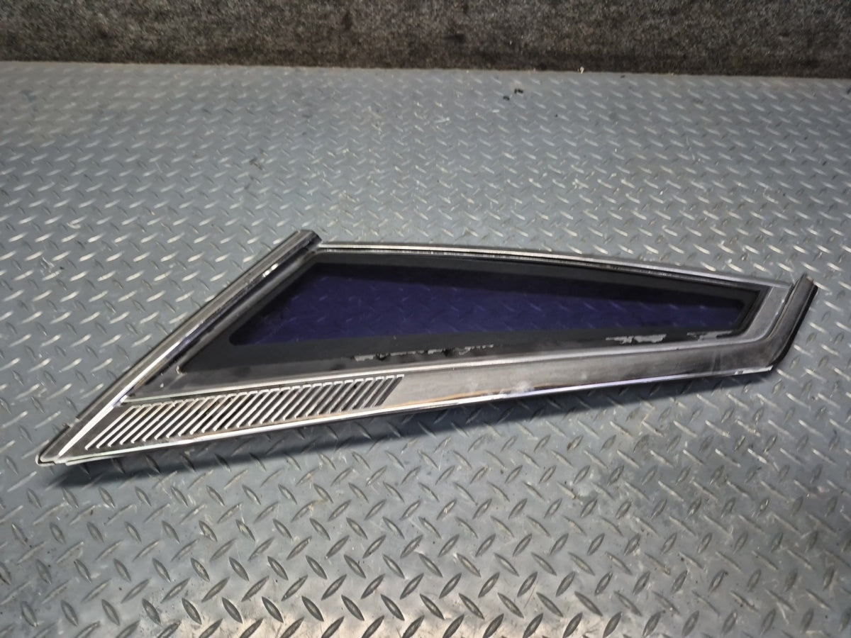 84-86 Toyota Cressida MX73 Sedan Rear Left Quarter Window Glass w Molding OEM