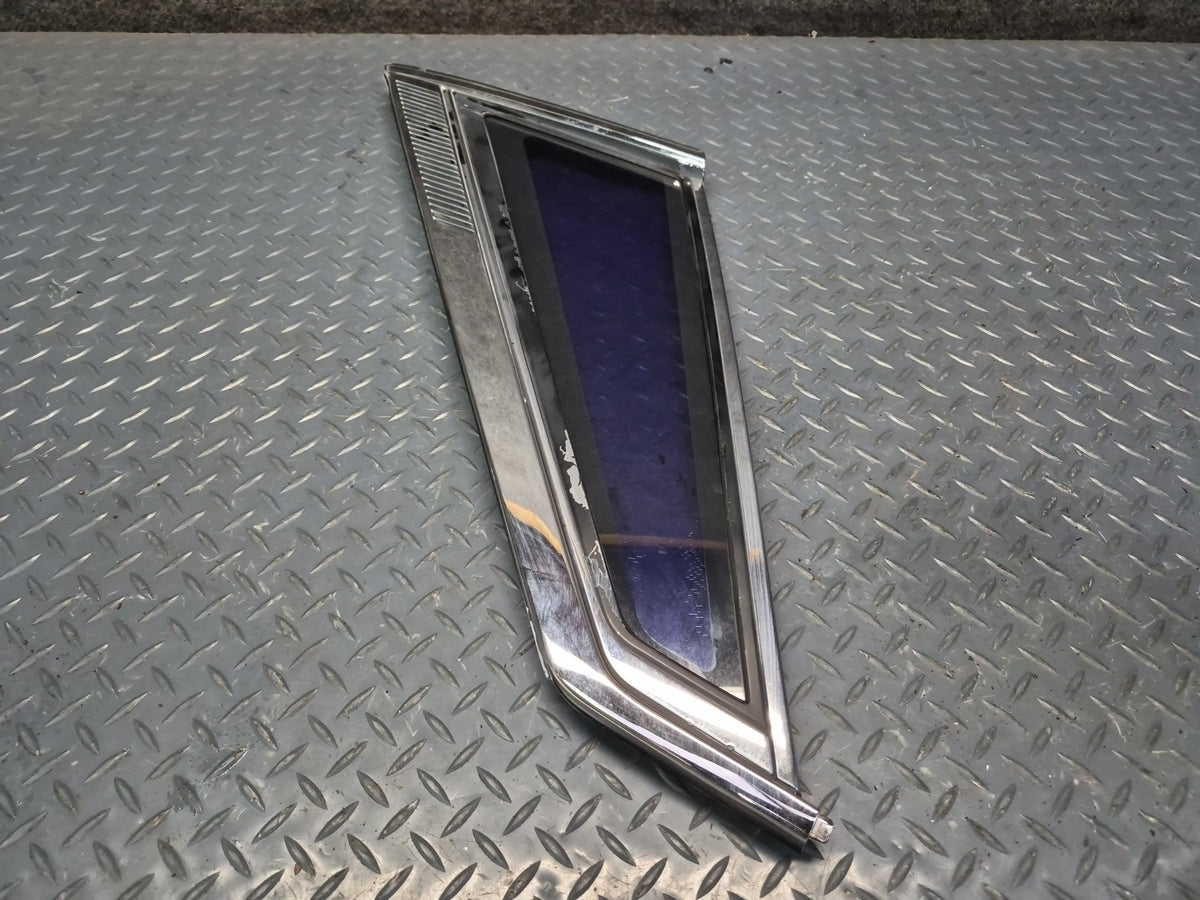84-86 Toyota Cressida MX73 Sedan Rear Left Quarter Window Glass w Molding OEM