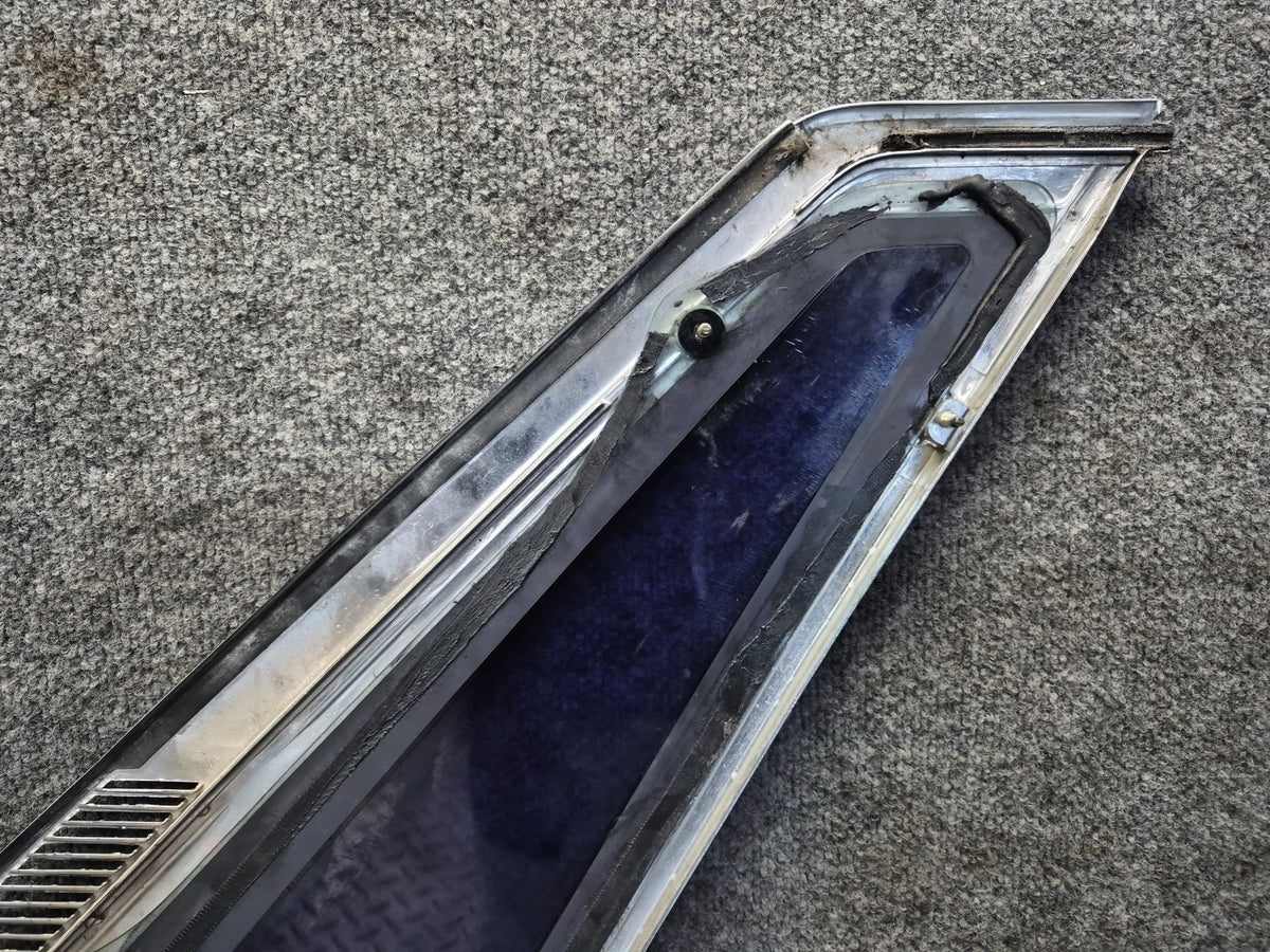 84-86 Toyota Cressida MX73 Sedan Rear Left Quarter Window Glass w Molding OEM