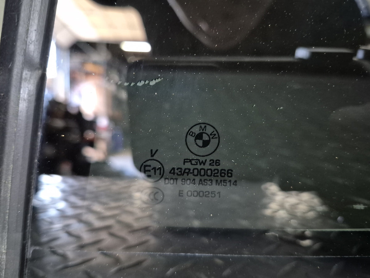 2014-2018 BMW F15 X5 Rear Left Door Fixed Glass Window