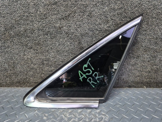 15-20 Audi S3 8VS 4 Door Sedan Rear Right Side Quarter Panel Window Glass OEM