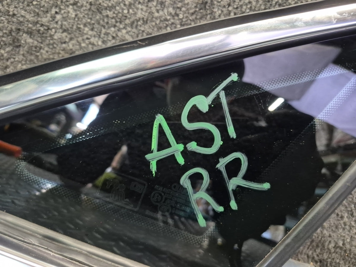 15-20 Audi S3 8VS 4 Door Sedan Rear Right Side Quarter Panel Window Glass OEM