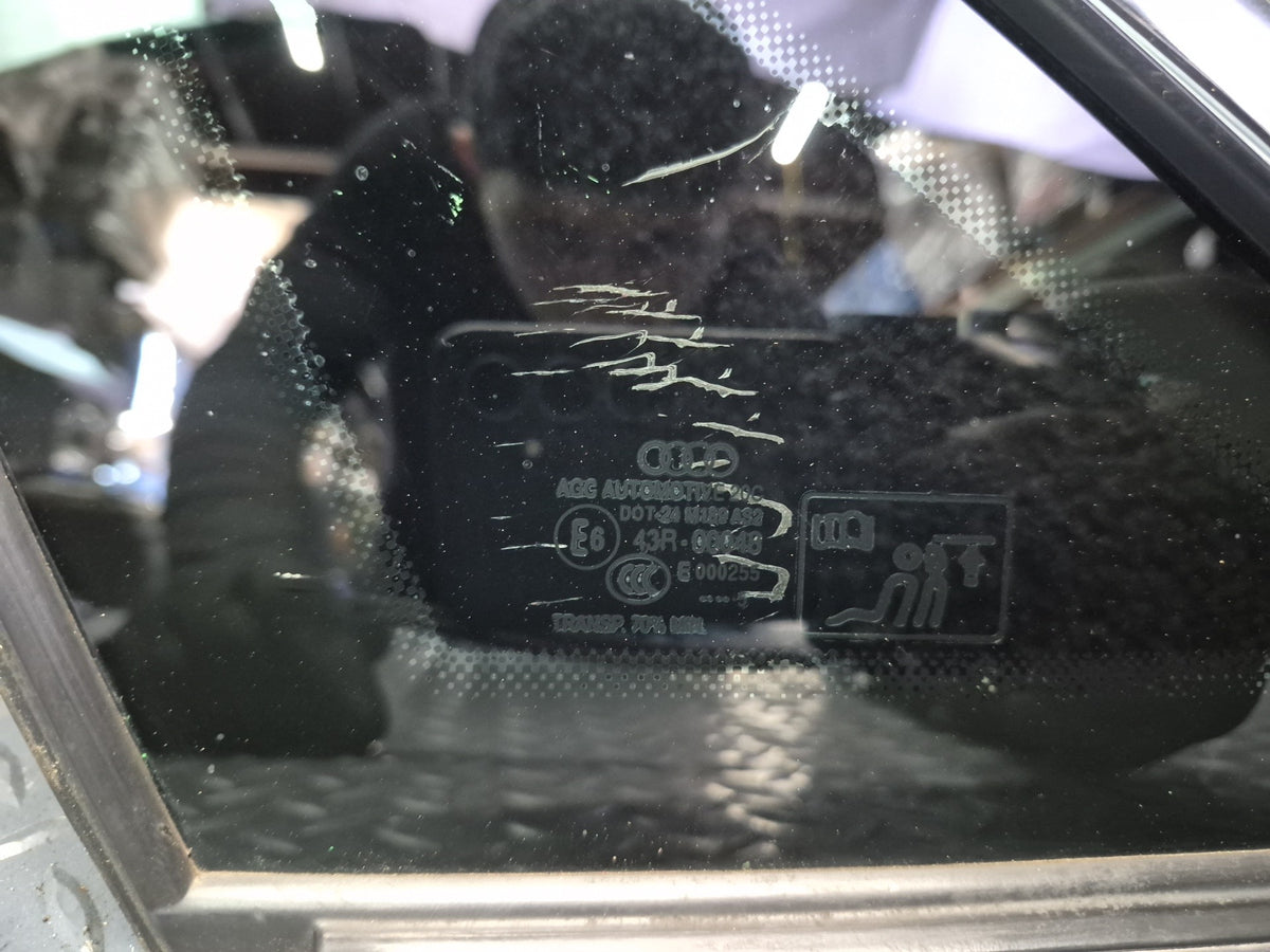 15-20 Audi S3 8VS 4 Door Sedan Rear Left Side Quarter Panel Window Glass OEM