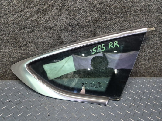 18-25 Audi F5A A5 S5 Sportback Rear Right Quarter Window Glass w Molding OEM