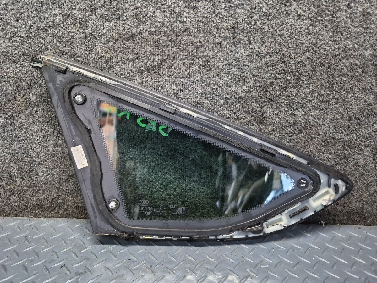 18-25 Audi F5A A5 S5 Sportback Rear Right Quarter Window Glass w Molding OEM