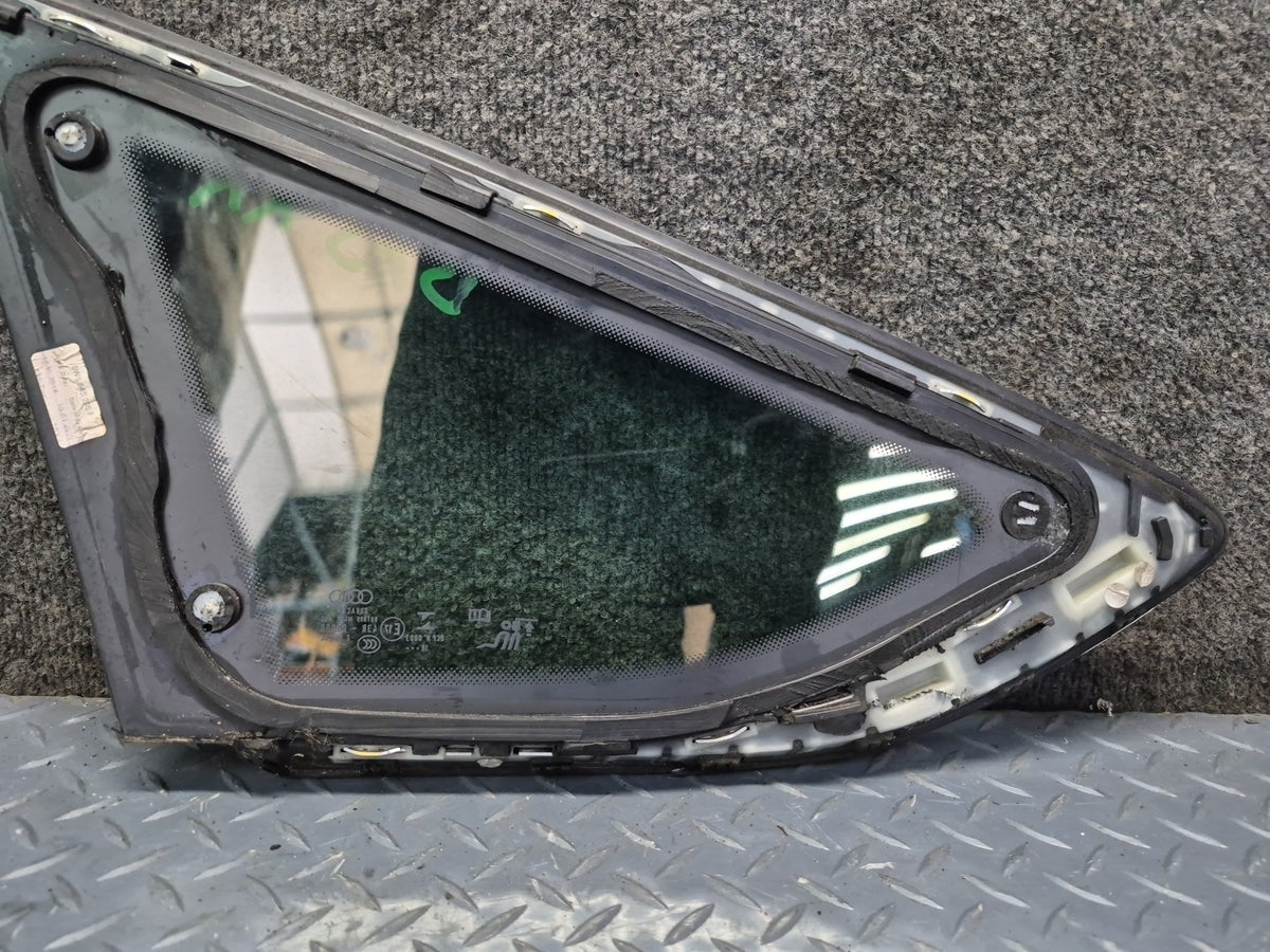 18-25 Audi F5A A5 S5 Sportback Rear Right Quarter Window Glass w Molding OEM