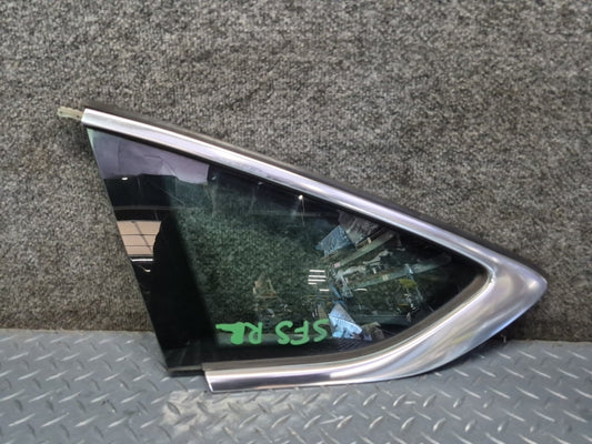 18-25 Audi F5A A5 S5 Sportback Rear Left Quarter Window Glass w Molding OEM