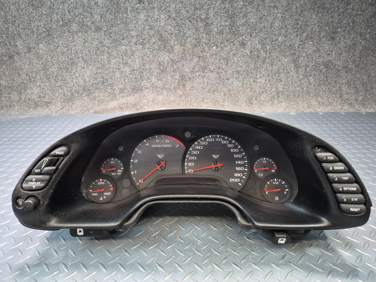 1999 Chevrolet Corvette C5 Instrument Cluster Gauge Speedometer 65K 10279518 OEM