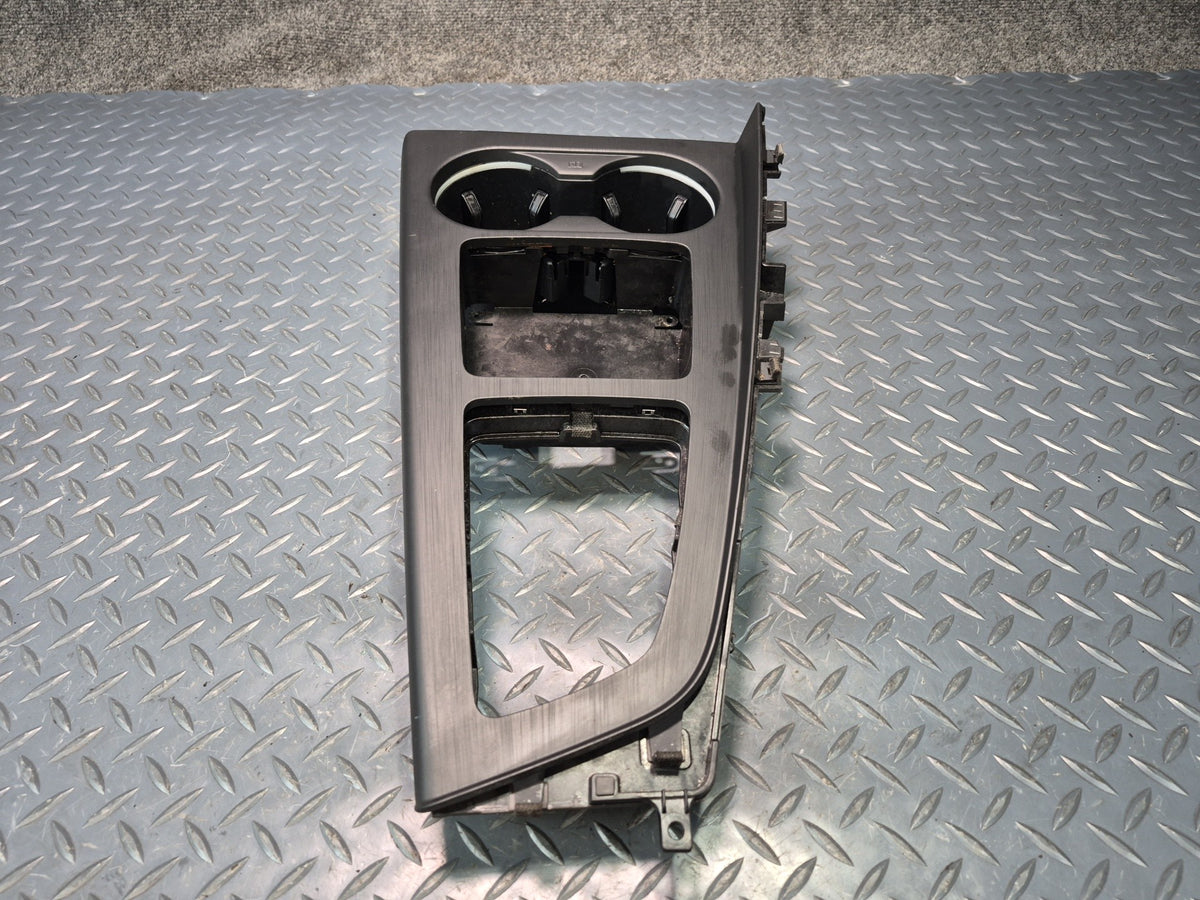 17-20 Audi A4 S4 A5 S5 Center Console Trim Cover Panel w CUP Holder Black OEM