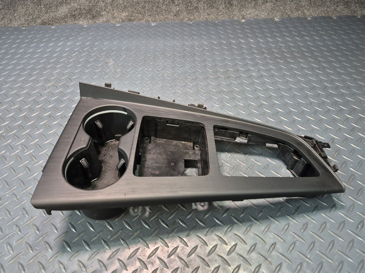 17-20 Audi A4 S4 A5 S5 Center Console Trim Cover Panel w CUP Holder Black OEM