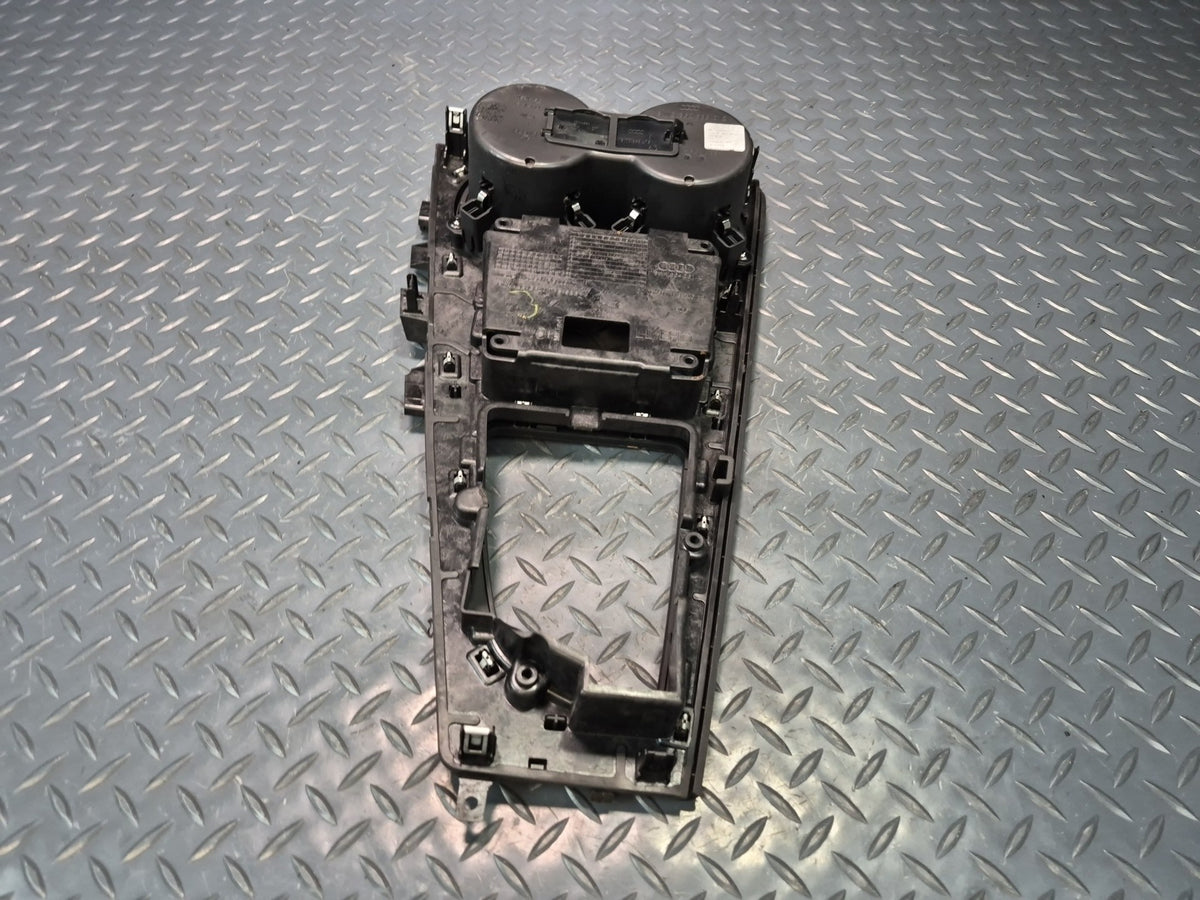 17-20 Audi A4 S4 A5 S5 Center Console Trim Cover Panel w CUP Holder Black OEM