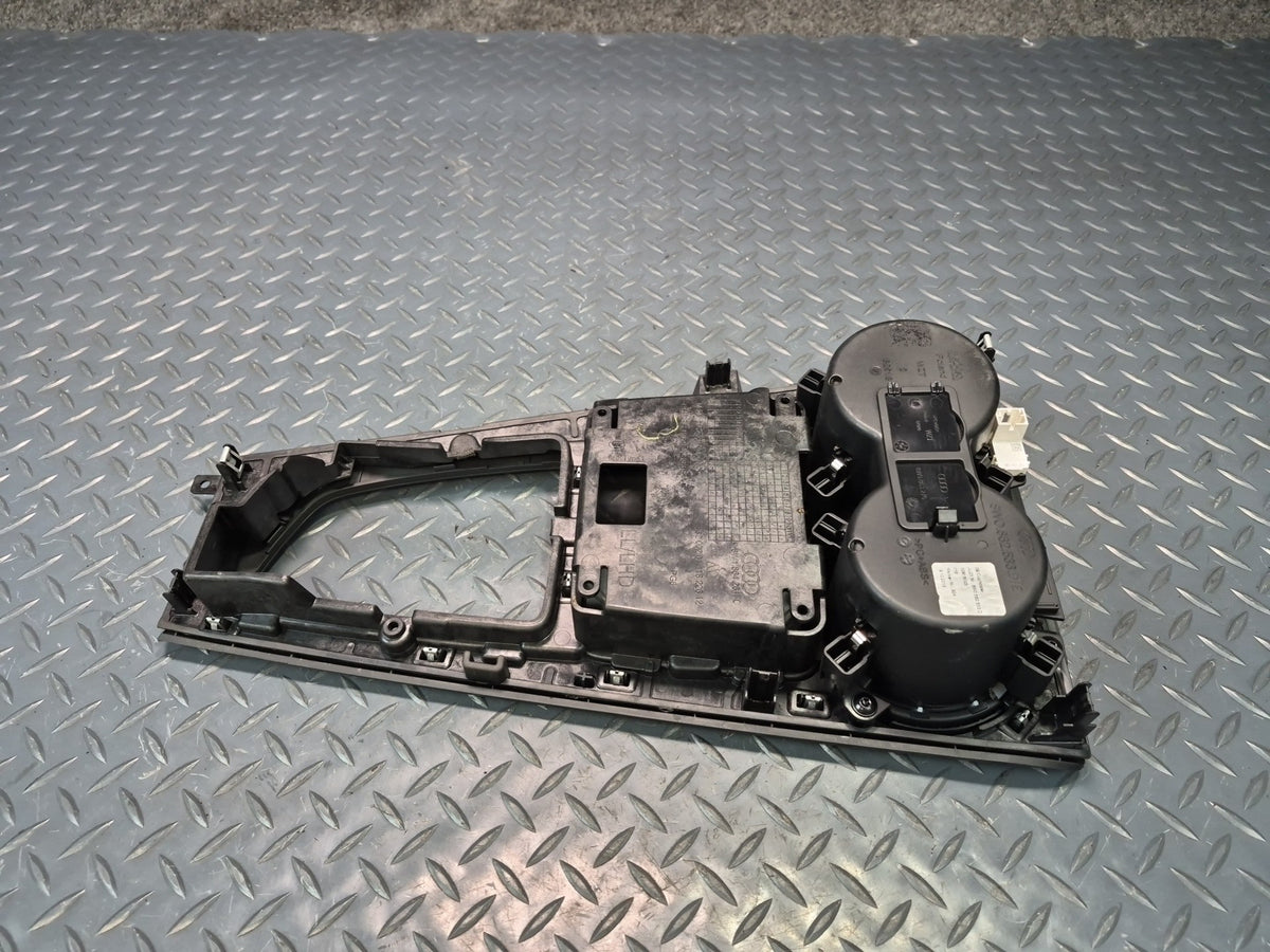 17-20 Audi A4 S4 A5 S5 Center Console Trim Cover Panel w CUP Holder Black OEM