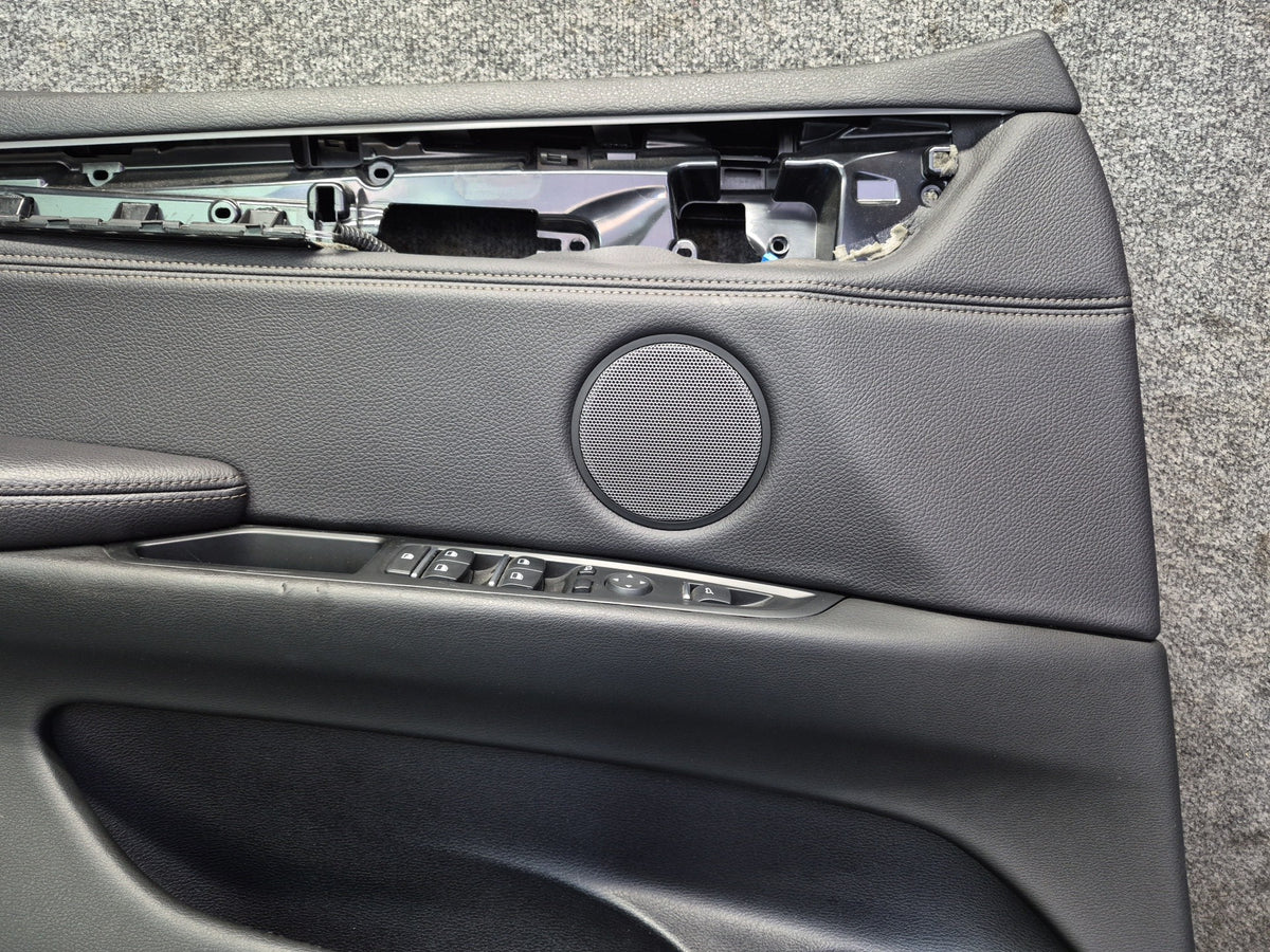 2014-2018 BMW F15 X5 Front Left & Right Door Interior Trim Panel Cover Black