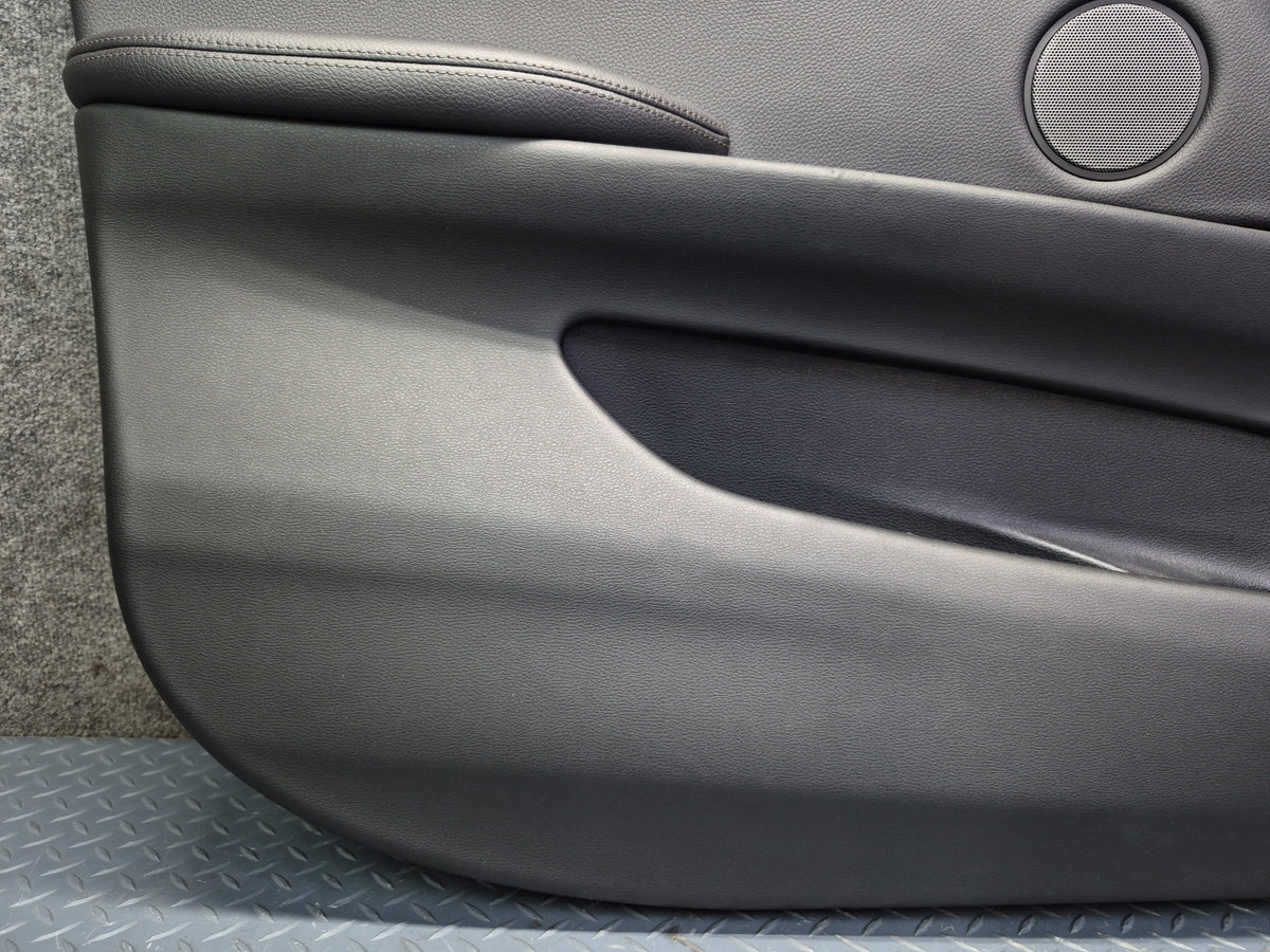 2014-2018 BMW F15 X5 Front Left & Right Door Interior Trim Panel Cover Black