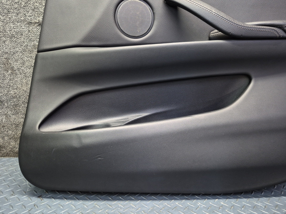 2014-2018 BMW F15 X5 Front Left & Right Door Interior Trim Panel Cover Black