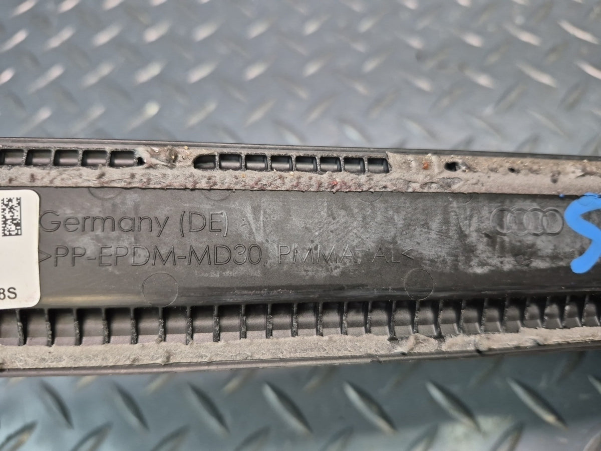 17-25 Audi A4 S4 A5 S5 S-line Set of 2 Door Scuff Sill Plate Trim w Light OEM