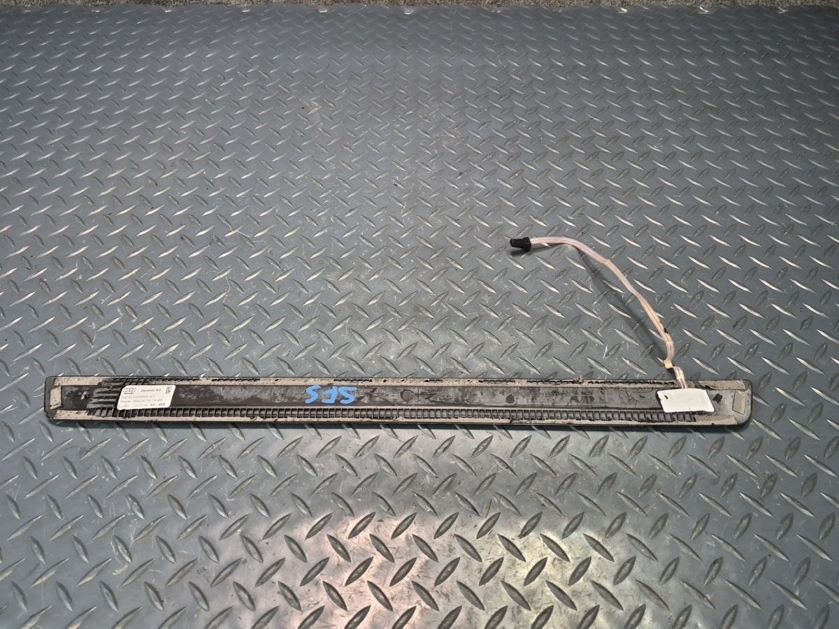 17-25 Audi A4 S4 A5 S5 S-line Set of 2 Door Scuff Sill Plate Trim w Light OEM