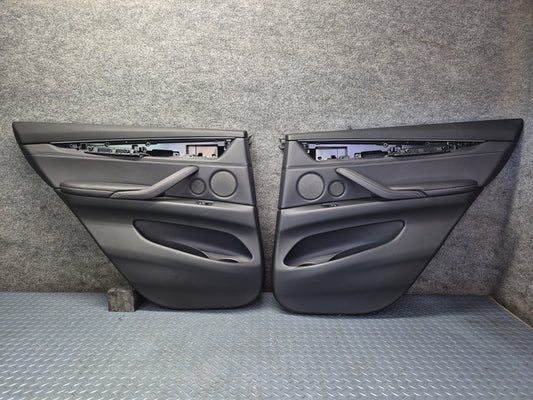 2014-2018 BMW F15 X5 Rear Left & Right Door Interior Trim Panel Cover Black
