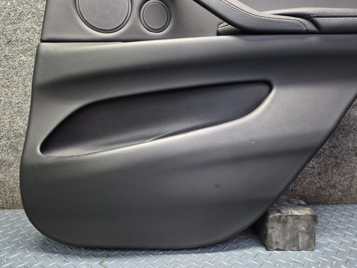 2014-2018 BMW F15 X5 Rear Left & Right Door Interior Trim Panel Cover Black