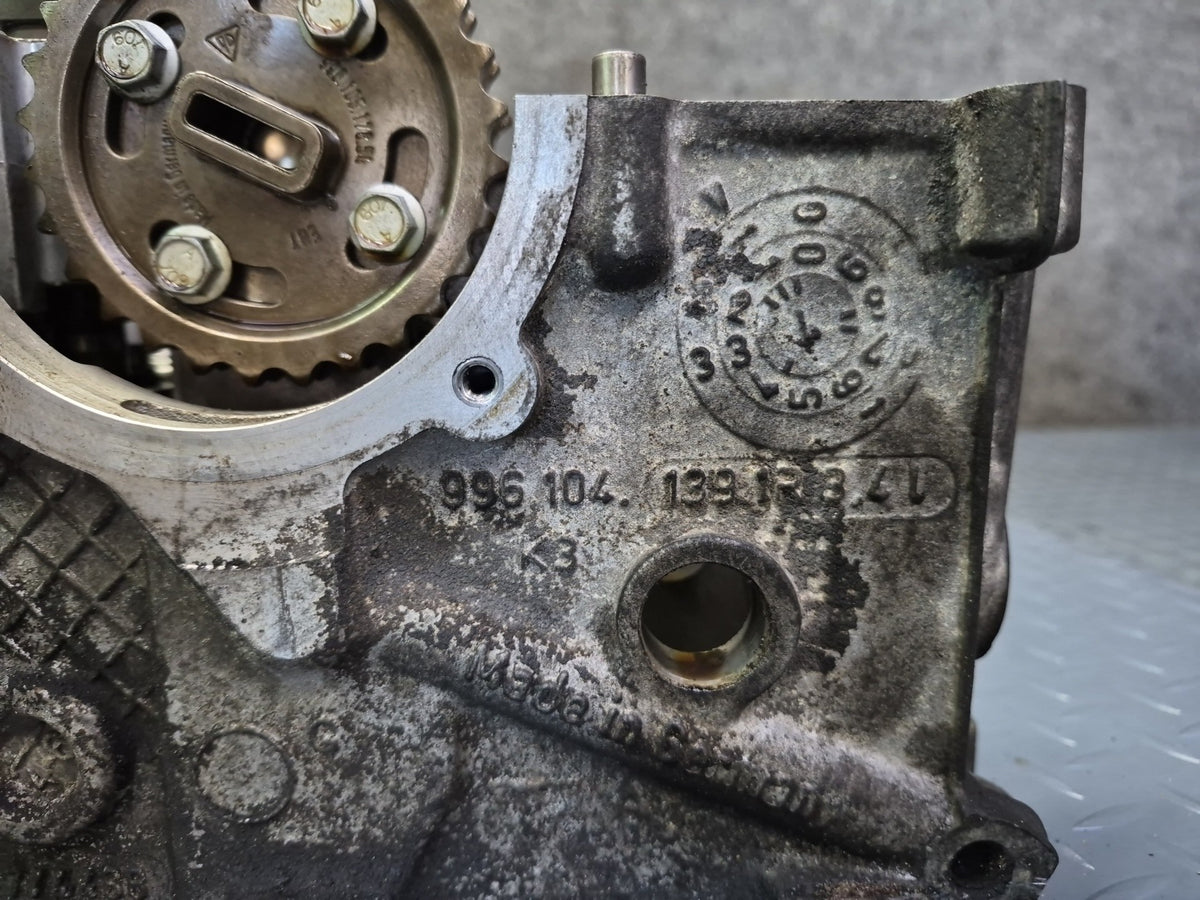 99-01 Porsche 911 996 3.4L M96.04 Engine Right Cylinder Head w Camshafts & Cover