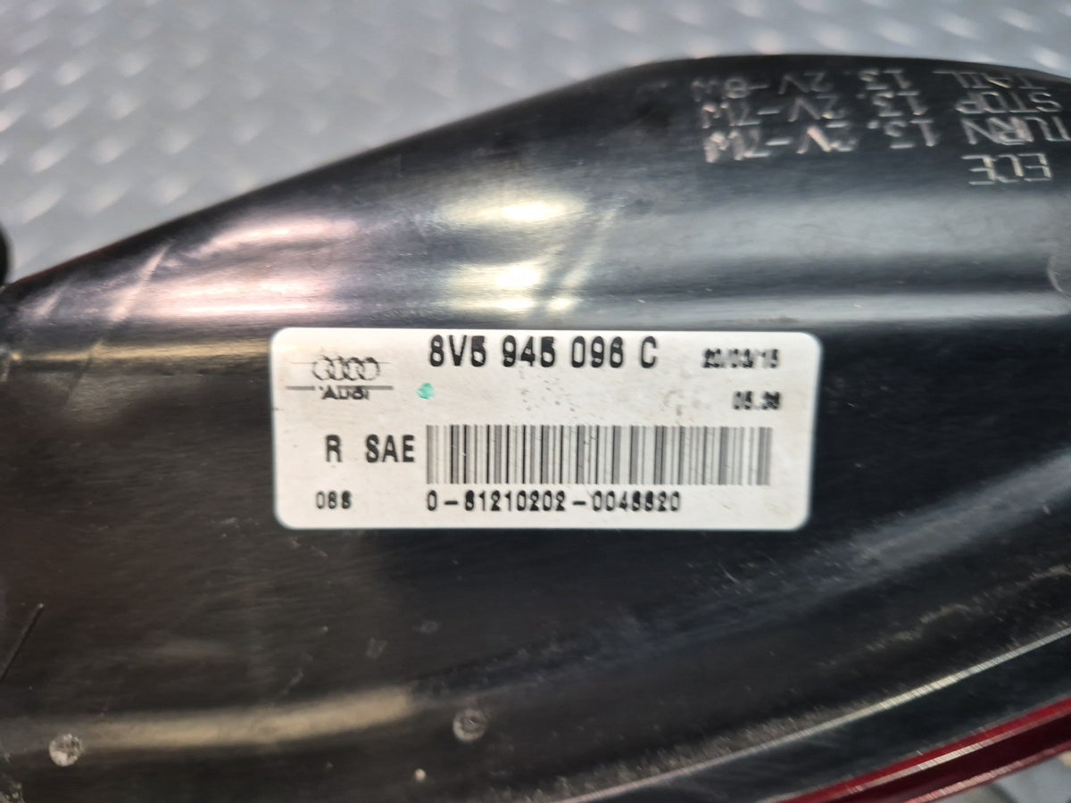 15-16 Audi S3 8VS Sedan Rear Left Right Inner Outer LED Tail Light Lamp Set OEM