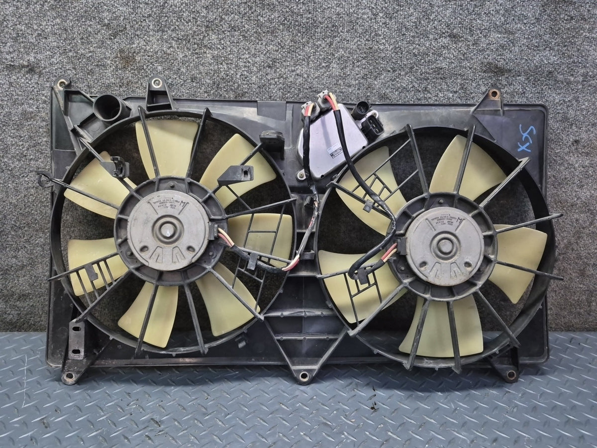 02-10 Lexus UZZ40L SC430 Engine Cooling Fan Motor Shroud w Control Module OEM