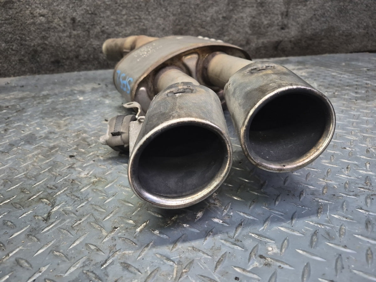 18-24 Audi F5A S5 Sportback Rear Exhaust Muffler w Chrome Tips Set of 2 OEM