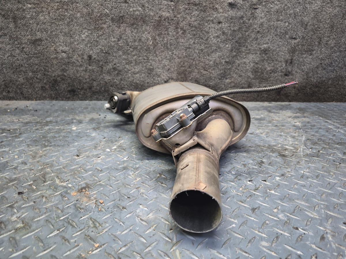 18-24 Audi F5A S5 Sportback Rear Exhaust Muffler w Chrome Tips Set of 2 OEM
