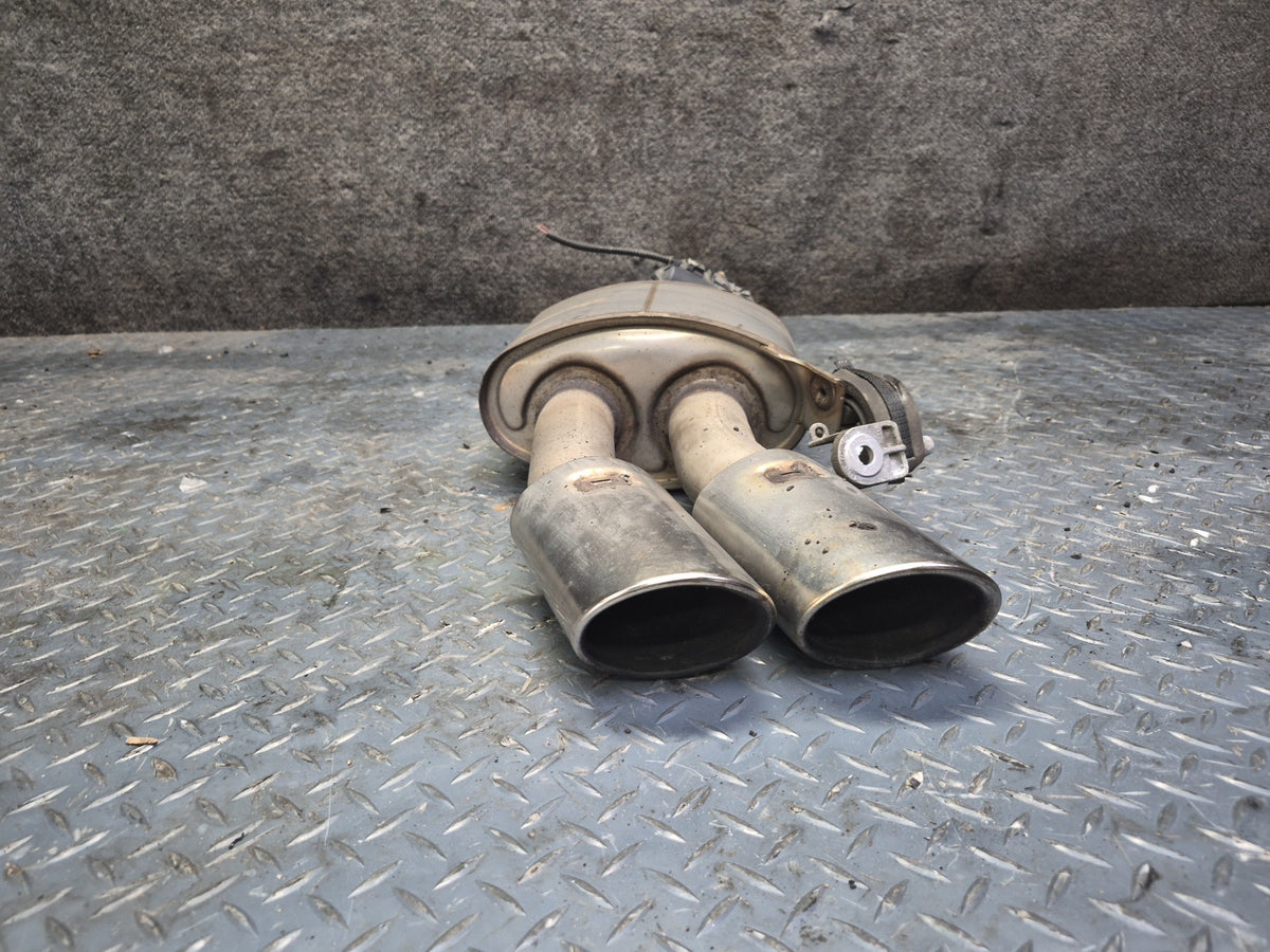 18-24 Audi F5A S5 Sportback Rear Exhaust Muffler w Chrome Tips Set of 2 OEM