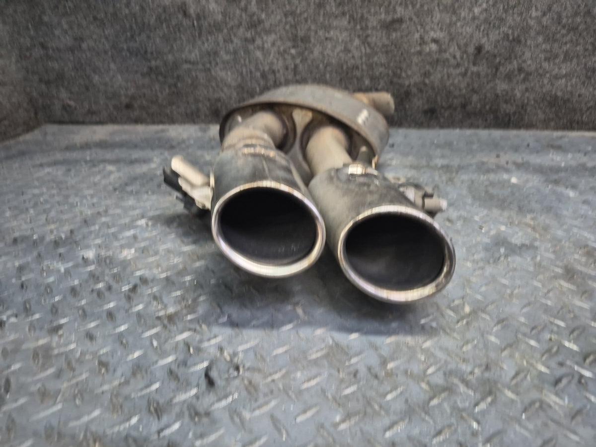 18-24 Audi F5A S5 Sportback Rear Exhaust Muffler w Chrome Tips Set of 2 OEM