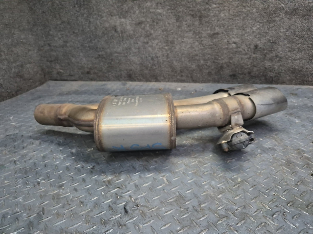18-24 Audi F5A S5 Sportback Rear Exhaust Muffler w Chrome Tips Set of 2 OEM