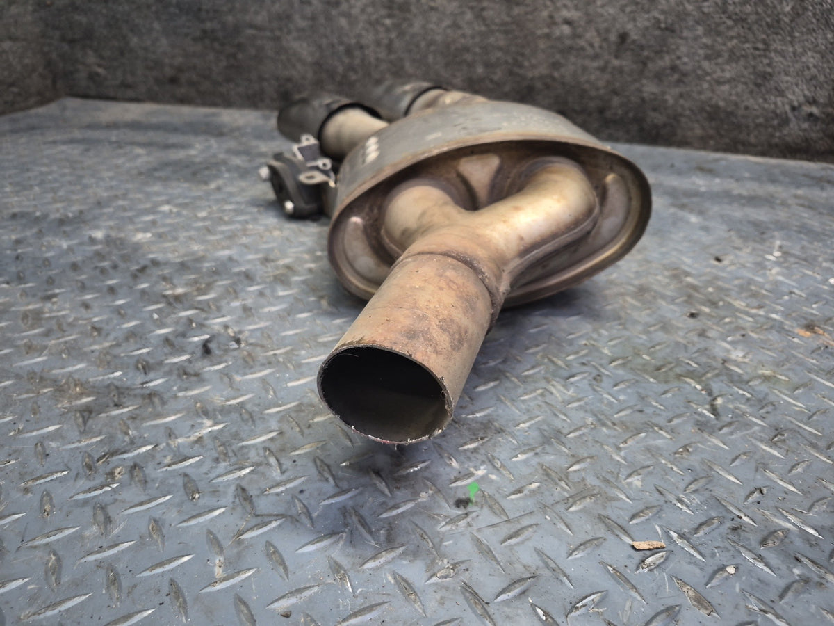 18-24 Audi F5A S5 Sportback Rear Exhaust Muffler w Chrome Tips Set of 2 OEM