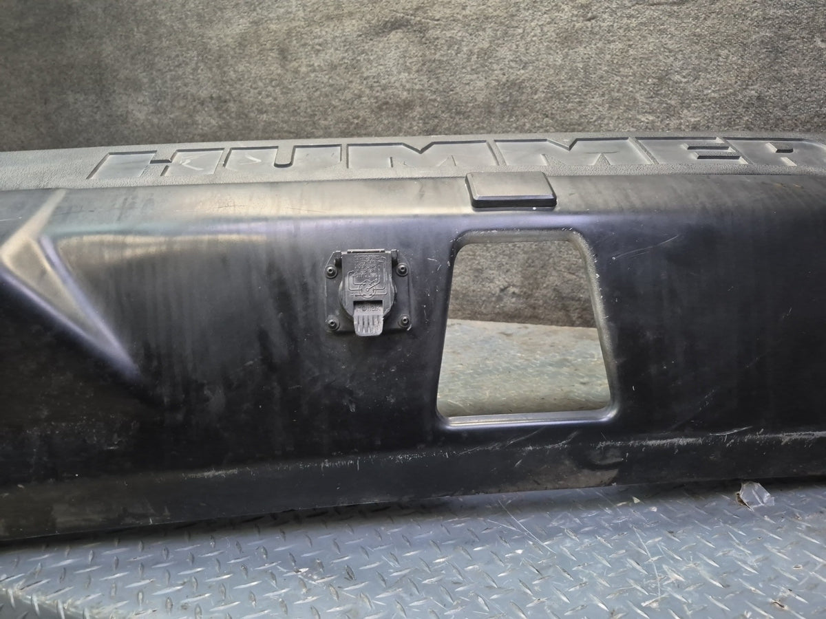 2008-2009 Hummer H2 Rear Bumper Cover Panel Black W/ Lights