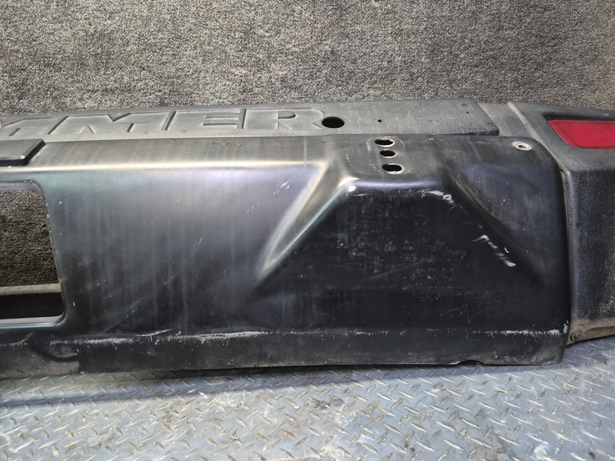 2008-2009 Hummer H2 Rear Bumper Cover Panel Black W/ Lights