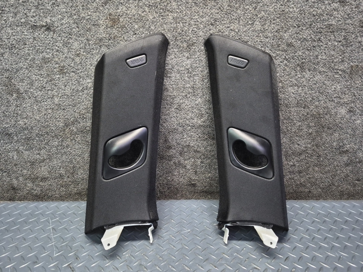 2014-2018 BMW F15 X5 Rear Interior C Pillar Upper Trim Cover Panel Set of 2
